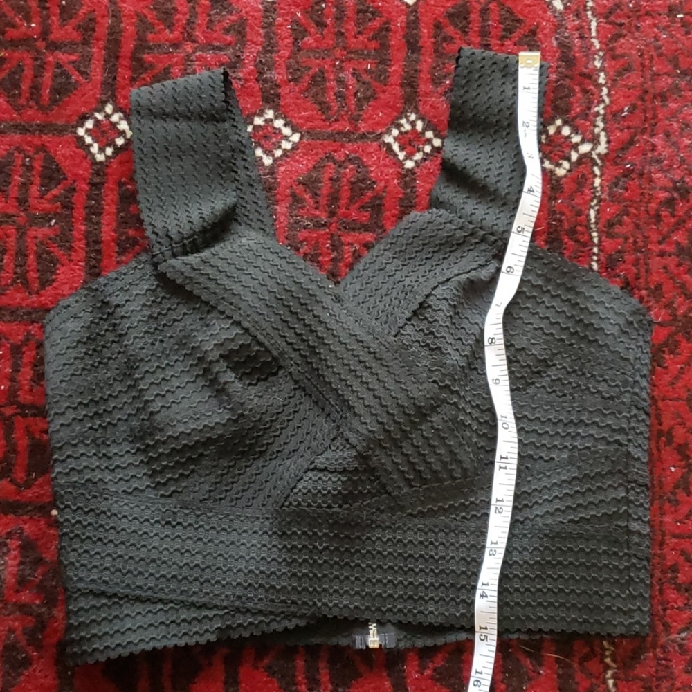 Black crop top